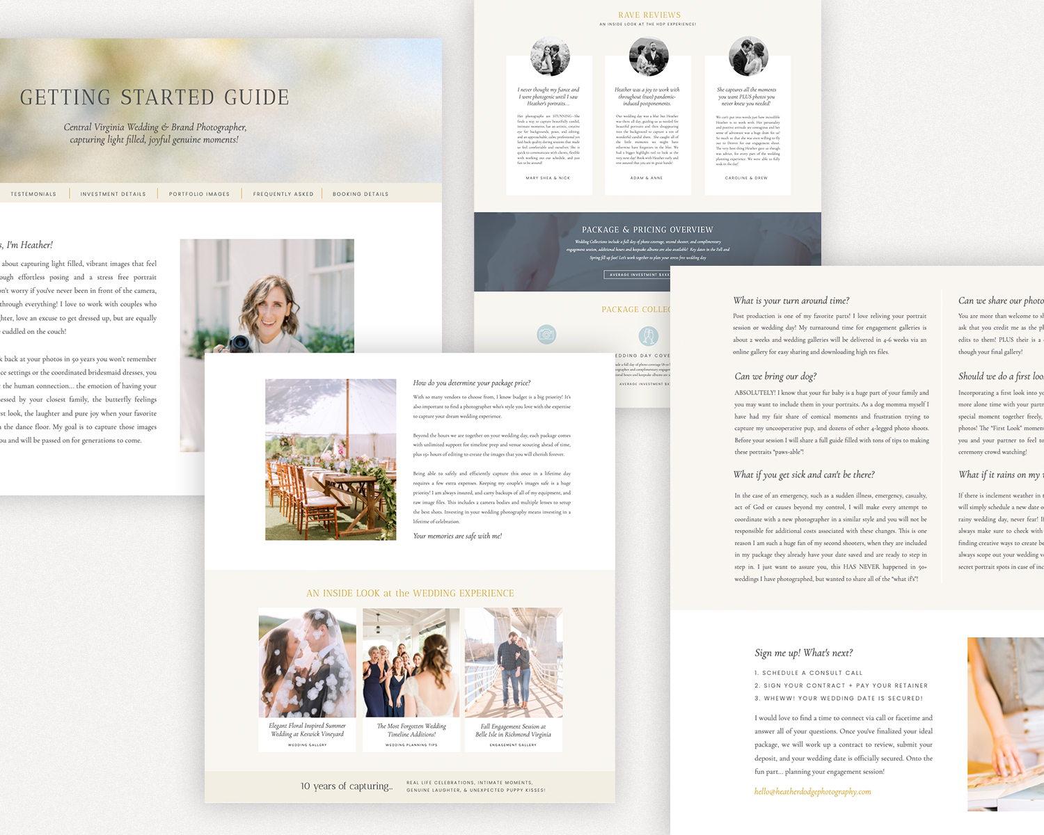 Showit Website Template for Heather Dodge Creative